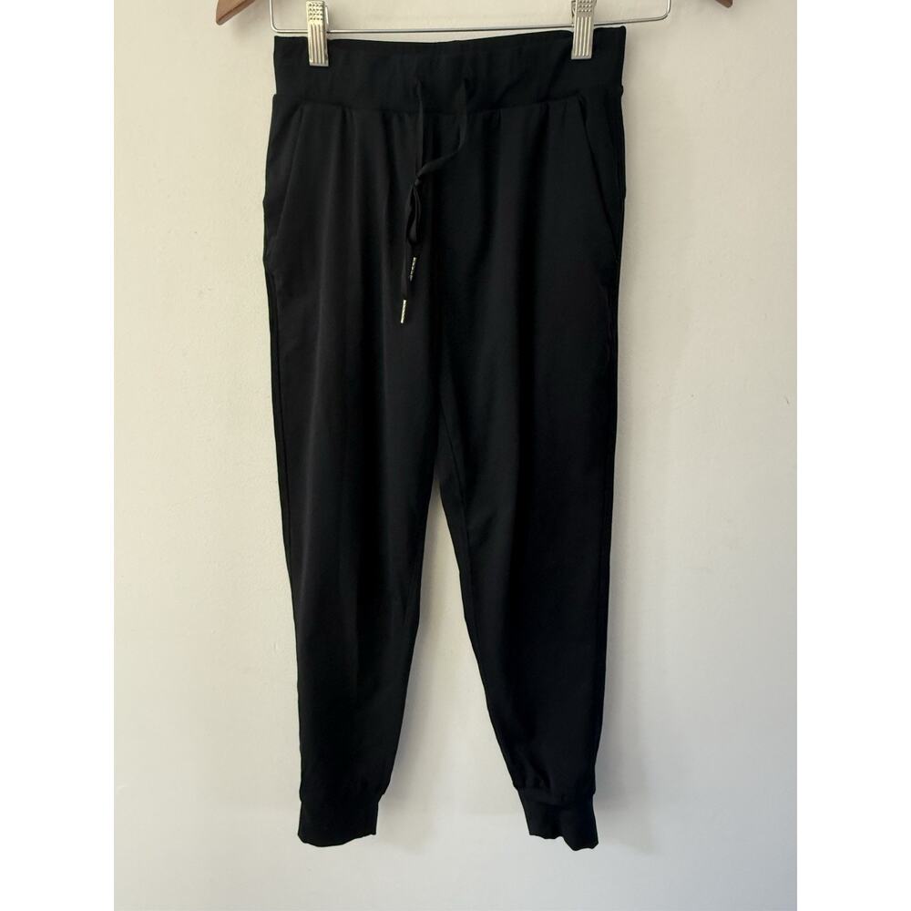 LIBIN Pants Size XS Womens Black Elastic Waist Drawstring Workout Jogger Track